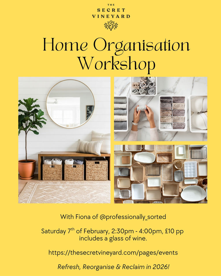 Home Organisation Workshop with Fiona (@professionally _sorted), Saturday 7th of February 2:30pm-4:00pm