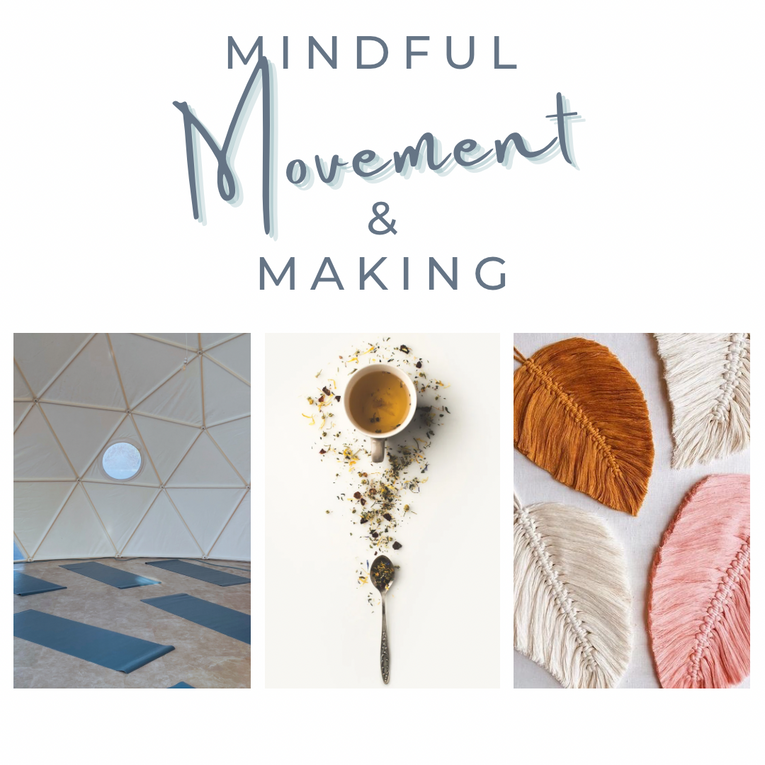 Movement and Making, Pilates & Macrame with Tansy, March 16th, 1:00pm- 3:45/4:00pm (SOLD OUT) ****